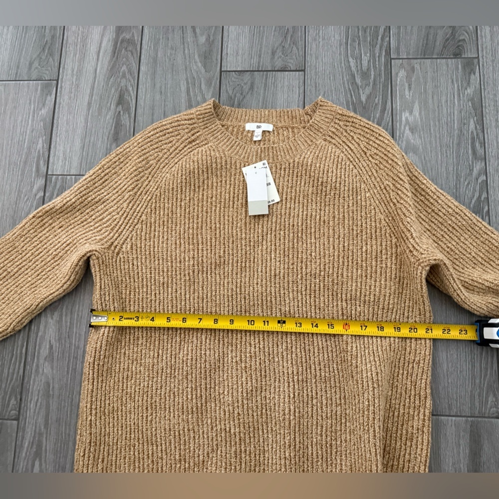 BP|Nordstrom Women’s neutral Tan knit Crewneck Sweater,NWT•••Large,winter staple - Picture 11 of 11